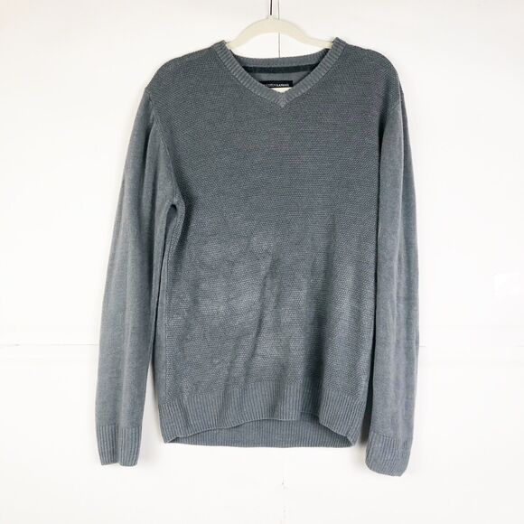 TRICOTS ST RAPHAEL Mens Gray Knit Long Sleeve Crew Neck Sweater Medium - Picture 1 of 7